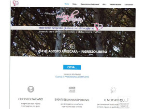 sito web per la festa de i luoghi dell'anima presso il parco kidland a Pescara